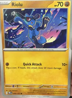 PRISMATIC & MEGA EVOLUTIONS RIOLU BUNDLE (PRE 056/MEG 076) Pokemon Cards NM - Image 4