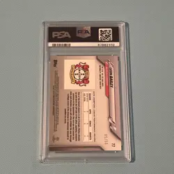 Leon Bailey Sapphire Edition- Orange/50 2019-2020 Topps Chrome UCL PSA 10 Pop 2 - Image 2