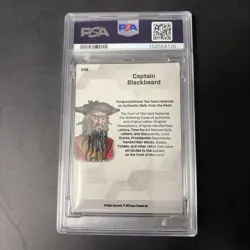 BLACKBEARD Jumbo Handwritten Map Relic - 2021 Pieces of the Past #349 PSA 5 - Image 2