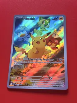 Pikachu SVP027 Paldea Evolved EN Black Star Promo Holo SVP EN 027 ** SEALED ** - Image 1