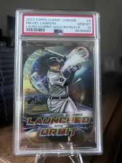 Topps 2023 Cosmic Chrome Miguel Cabrera Launched Into Orbit LIO-8 PSA 10 /50 - Image 1