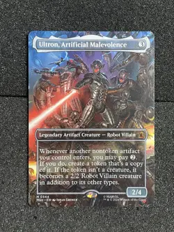 Ultron, Artificial Malevolence (Borderless) 0344 Marvel Super Heroes Regular MTG - Image 1