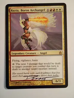 Magic The Gathering - 1x Signed Razia, Boros Archangel (mtg) Ravnica - Image 1