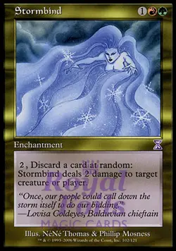 Stormbind 1x FOIL TSS MTG Time Spiral Timeshifted NM red green - Image 1