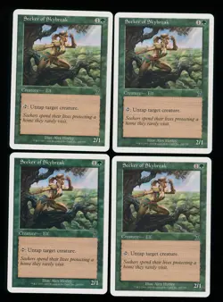 4x MTG 7th Edition SEEKER OF SKYBREAK Creature Elf NM Playset - Image 1
