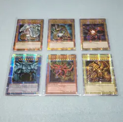 Yugioh 25th Egyptian Gods + Blue Eyes + Dark Magician + Red Eyes Quarter Century - Image 1