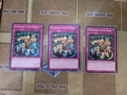 YUGIOH 3X BANISHING TRAP HOLE DUNE-EN077 SUPER 1ST ED NM - Image 1