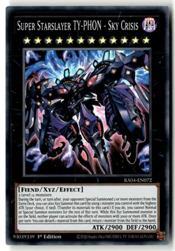 Super Starslayer TY-PHON - Sky Crisis RA04-EN072 Yu-Gi-Oh 1st Edition LP - Image 1