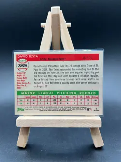 2025 Topps Chrome Platinum David Festa #369 Diamond Etch /55 (RC) - Image 3