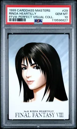 Final Fantasy 8 VIII TCG Carddass Masters Visual 29 Rinoa Heartilly PSA 10 Gem - Image 1