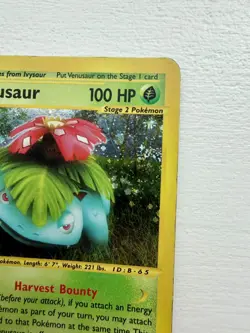 Pokemon Expedition - Venusaur 30/165 Holo Rare 🌀 SWIRL 🌀 - Image 2