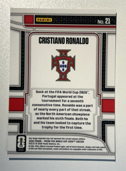 Cristiano Ronaldo 2026 Panini Prizm FIFA World Cup #21 SCORERS CLUB - Portugal - Image 2