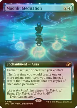 MTG Moonlit Meditation FOIL EOE English Extended Art - Image 1