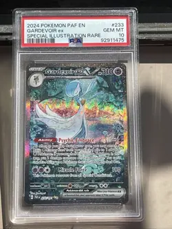 2024 Pokemon Paldean Fates Gardevoir ex Full Art SIR #233/091 PSA 10 - Image 1