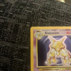 Pokemon TCG WOTC Alakazam 1/102 Holo 1999-2000 UK 4th Print Base Set NM/LP - Image 2