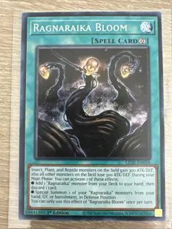 Yugioh! Ragnaraika Bloom - LEDE-EN058 - Secret Rare - 1st Edition Near Mint, Eng - Image 1