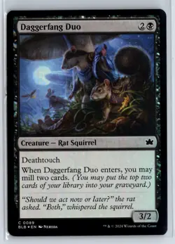 (4x) FOIL Daggerfang Duo Bloomburrow Common – MTG Magic the Gathering Card - Image 1
