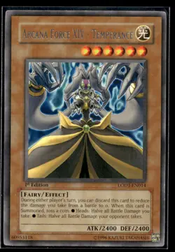 Arcana Force XIV - Temperance Light of Destruction LODT-EN014 MP YuGiOh TCG | Bu - Image 1