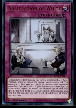 Arbitration of White Battles of Legend: Terminal Revenge BLTR-EN036 MP YuGiOh TC - Image 1