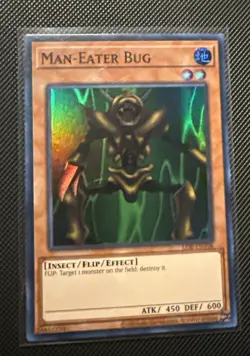 Yugioh Man-Eater Bug LOB-EN108 Super Rare 25th Anniversary NM - Image 1