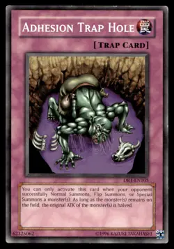 Adhesion Trap Hole Dark Revelation Volume 1 DR1-EN105 MP YuGiOh TCG | Buy 10 Get - Image 1