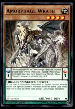 Amorphage Wrath Shining Victories SHVI-EN028 MP YuGiOh TCG | Buy 10 Get 10 Free - Image 1