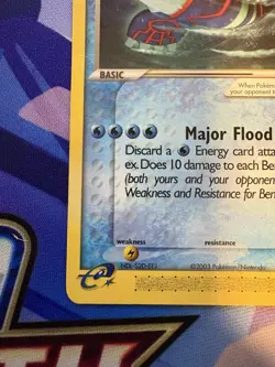 Kyogre ex 001 Nintendo Power Magazine Black Star Promo Pokemon Card Non Holo - Image 5