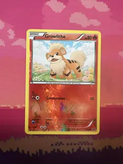 Pokemon Card Growlithe Next Destinies Reverse Holo 11/99 Near Mint - Image 1