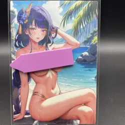 Raiden Shogun Anime Waifu Card Doujin ACG Goddess Holo - Image 1