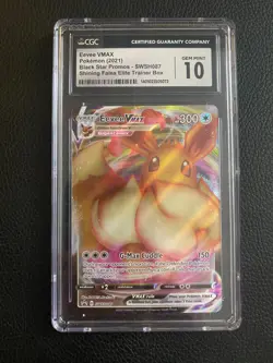 CGC 10 Eevee VMAX SWSH087 SWSH: Sword & Shield Promo Cards Holo - Image 1