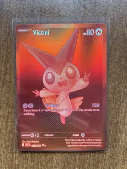 Pokemon Red Victini English White Flare Card #172/086 Pack Fresh! - Image 1