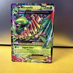 Pokemon XY Ancient Origins Mega Sceptile EX Holo Ultra Rare Card 8/98 NM - Image 1