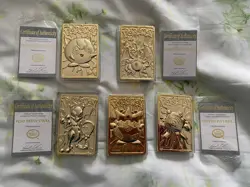 Pokemon 23K GOLD Plated Card Set with Certificate of Authenticity 1999 BK - Image 1