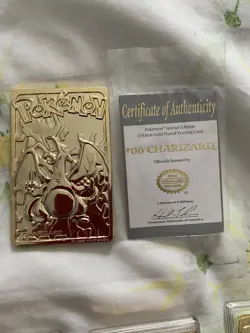 Pokemon 23K GOLD Plated Card Set with Certificate of Authenticity 1999 BK - Image 4