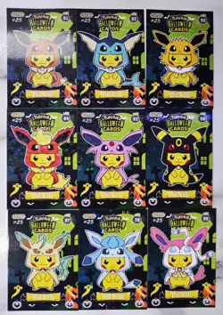 Pokemon Collectoons halloween card lot Pikachu PONCHO - Image 1