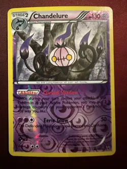 CHANDELURE 60/101 Noble Victories REVERSE HOLO RH rare Pokemon TCG card NM - Image 1