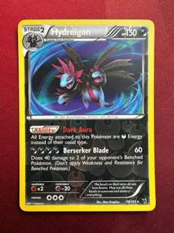 HYDREIGON 79/101 Noble Victories REVERSE HOLO rare Pokemon TCG card NM+ - Image 1