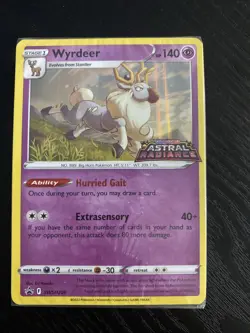 Pokemon TCG Wyrdeer Sealed Sword & Shield Promo Cards Swsh206 - Image 1