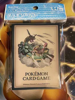 Pokemon Center Japan Pikachu Adventure Rayquaza Card Sleeves 64 Count - Image 1