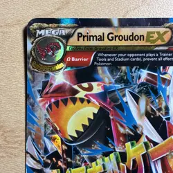 Primal Groudon EX (Omega) 86/160 XY - Primal Clash Holo LP Pokemon Card - Image 2