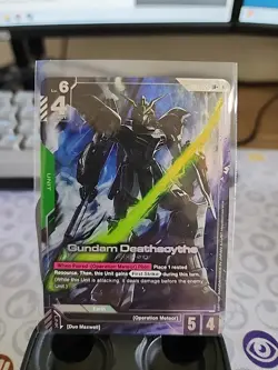 Gundam Card Game Gundam Deathscythe LR+ Newtype Rising GD01-025 parallel Japan - Image 1