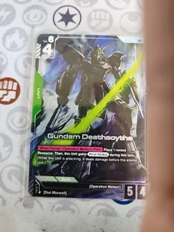 Gundam Card Game Gundam Deathscythe LR+ Newtype Rising GD01-025 parallel Japan - Image 2