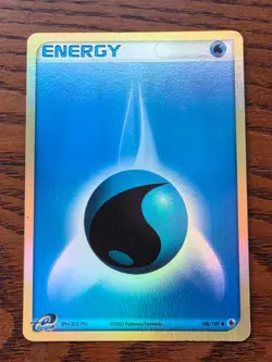 Water Energy Reverse Holo - 2003 Pokemon Card EX Ruby & Sapphire 106/109 - MP - Image 1