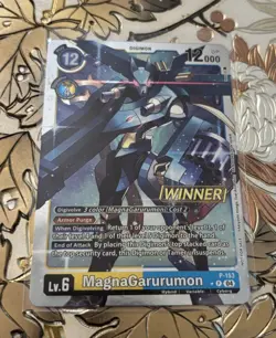 Digimon Card Game MagnaGarurumon Store Tournament Winner P-153 Promo - Image 1