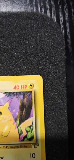 Pikachu E3 Stamped Pokemon Card Base Set 58/102 Yellow Cheeks 1999 - Image 4
