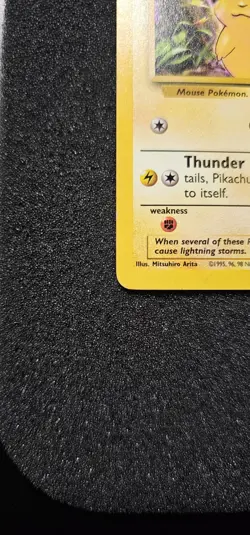 Pikachu E3 Stamped Pokemon Card Base Set 58/102 Yellow Cheeks 1999 - Image 5