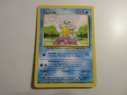 Squirtle Base Set Pokemon Card LP - Image 1
