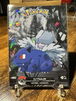 2025 Pokemon Crystal Card Collection Black Dark Edition #002 Ivysaur Holo - Image 1