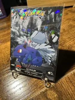 2025 Pokemon Crystal Card Collection Black Dark Edition #002 Ivysaur Holo - Image 2