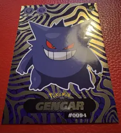 Pokemon Gengar Crystal 1.0 Shadow Holo Peru Exclusive Card - Image 1